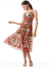 SANTINA MIDI DRESS-WARM BREEZE MULTI-ALICE + OLIVIA