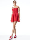 GLINDA EYELET MINI DRESS-RUBY-ALICE + OLIVIA