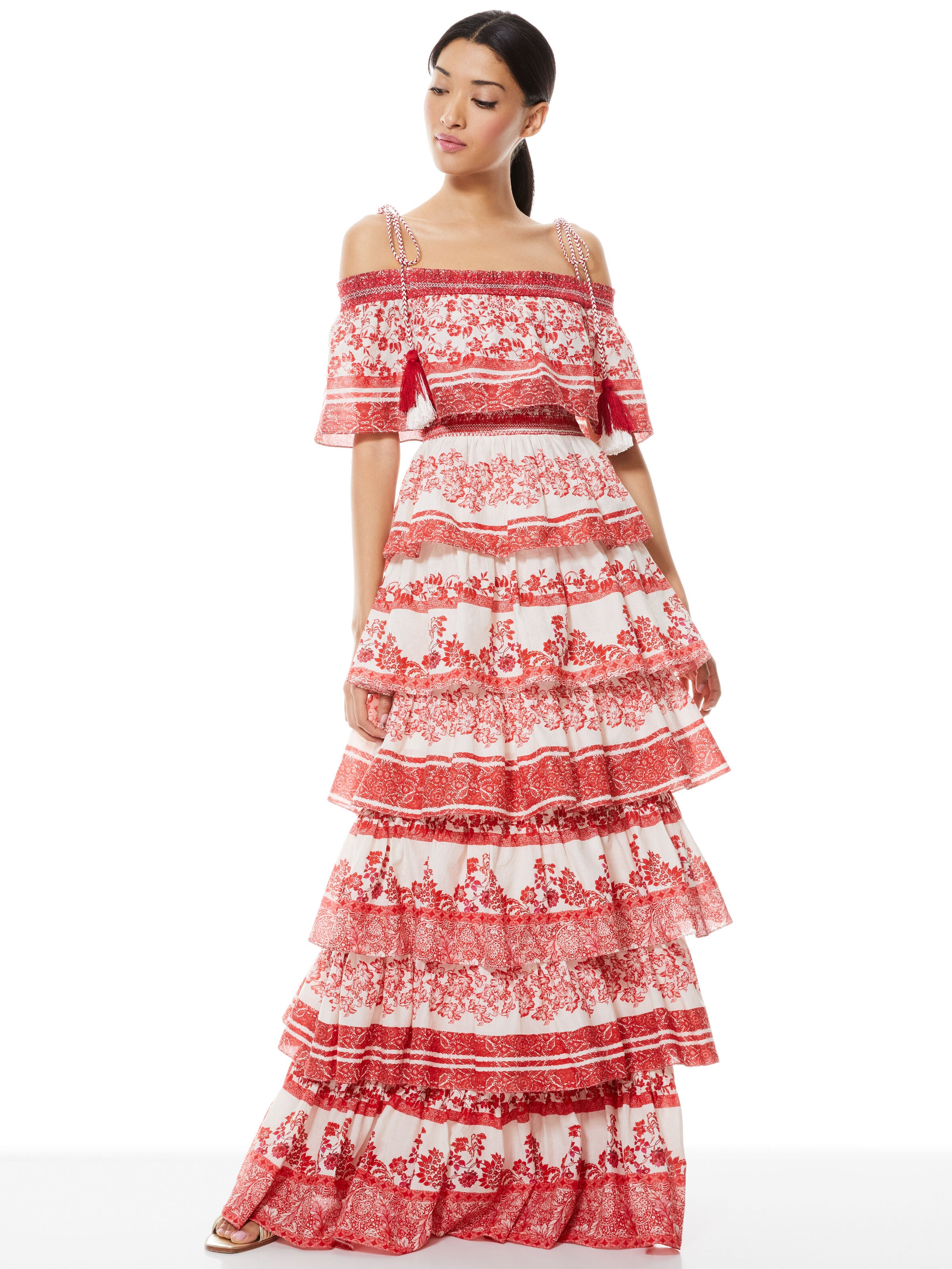 ROBE LONGUE ÉPAULES NUES VALENCIA-ALICE + OLIVIA