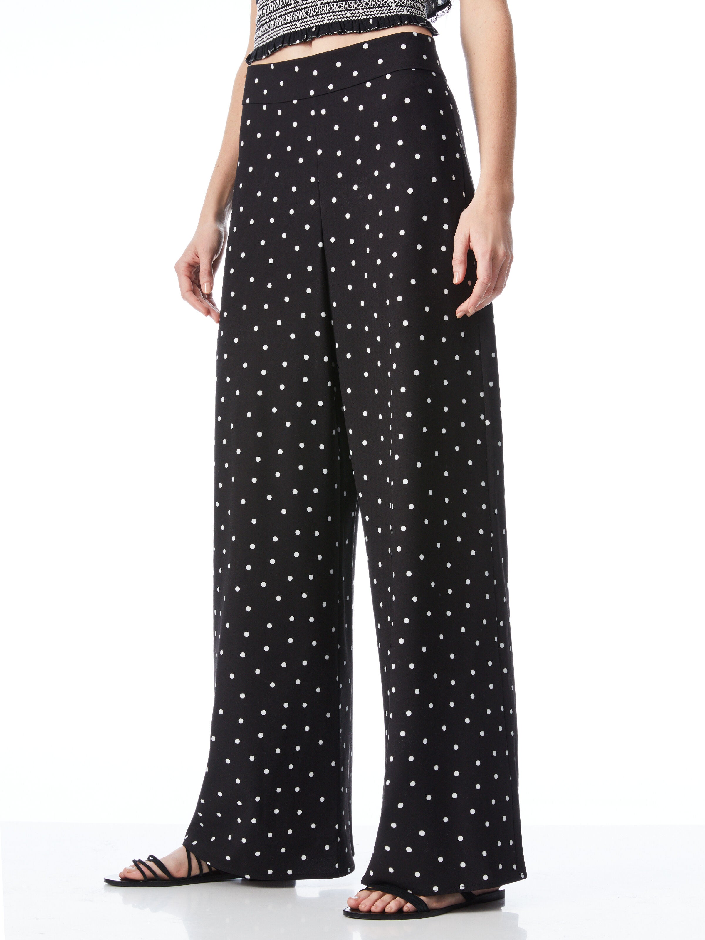 PANTALON LARGE À POIS ATHENA-ALICE + OLIVIA