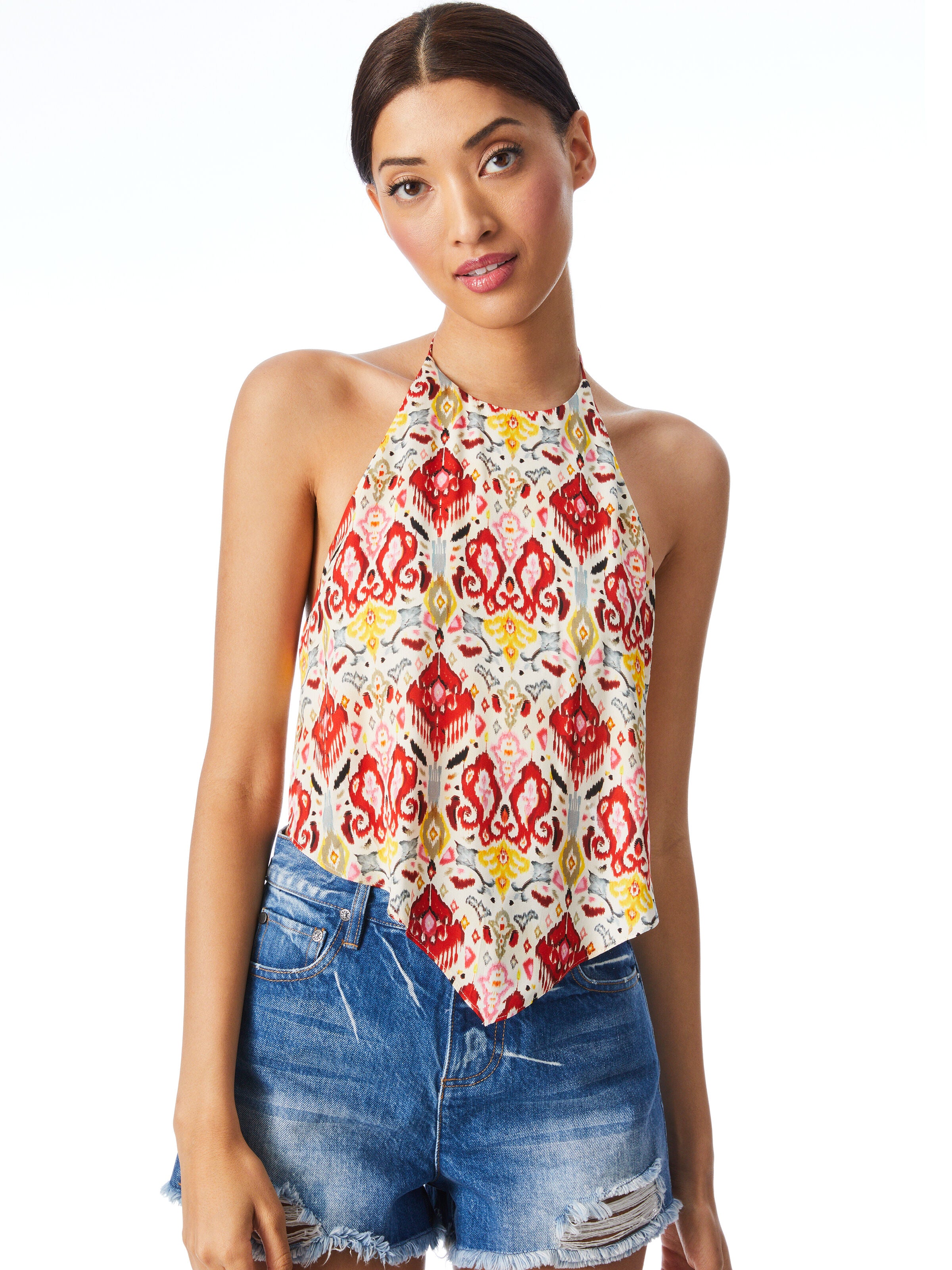 TOP ALL'AMERICANA CON STAMPA FRENCHIE-ALICE + OLIVIA