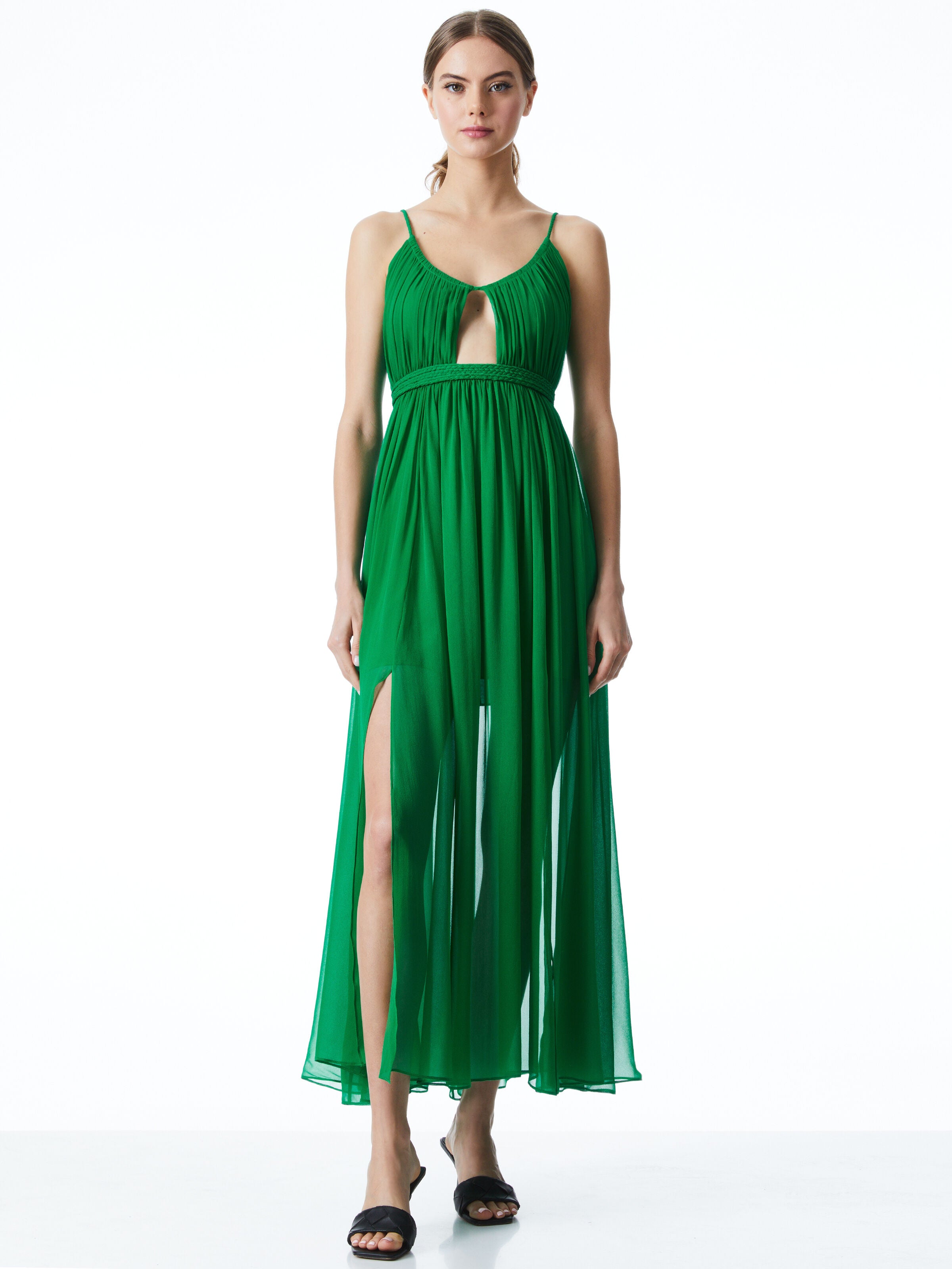 ROBE LONGUE DÉCOUPÉE TAMAR