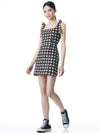 ROBE COURTE MARYANN À CARREAUX ET NŒUDS AUX ÉPAULES-ALICE + OLIVIA