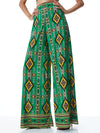 ATHENA WIDE LEG PANT-MYSTIK IKAT DK EMERALD MULTI-ALICE + OLIVIA