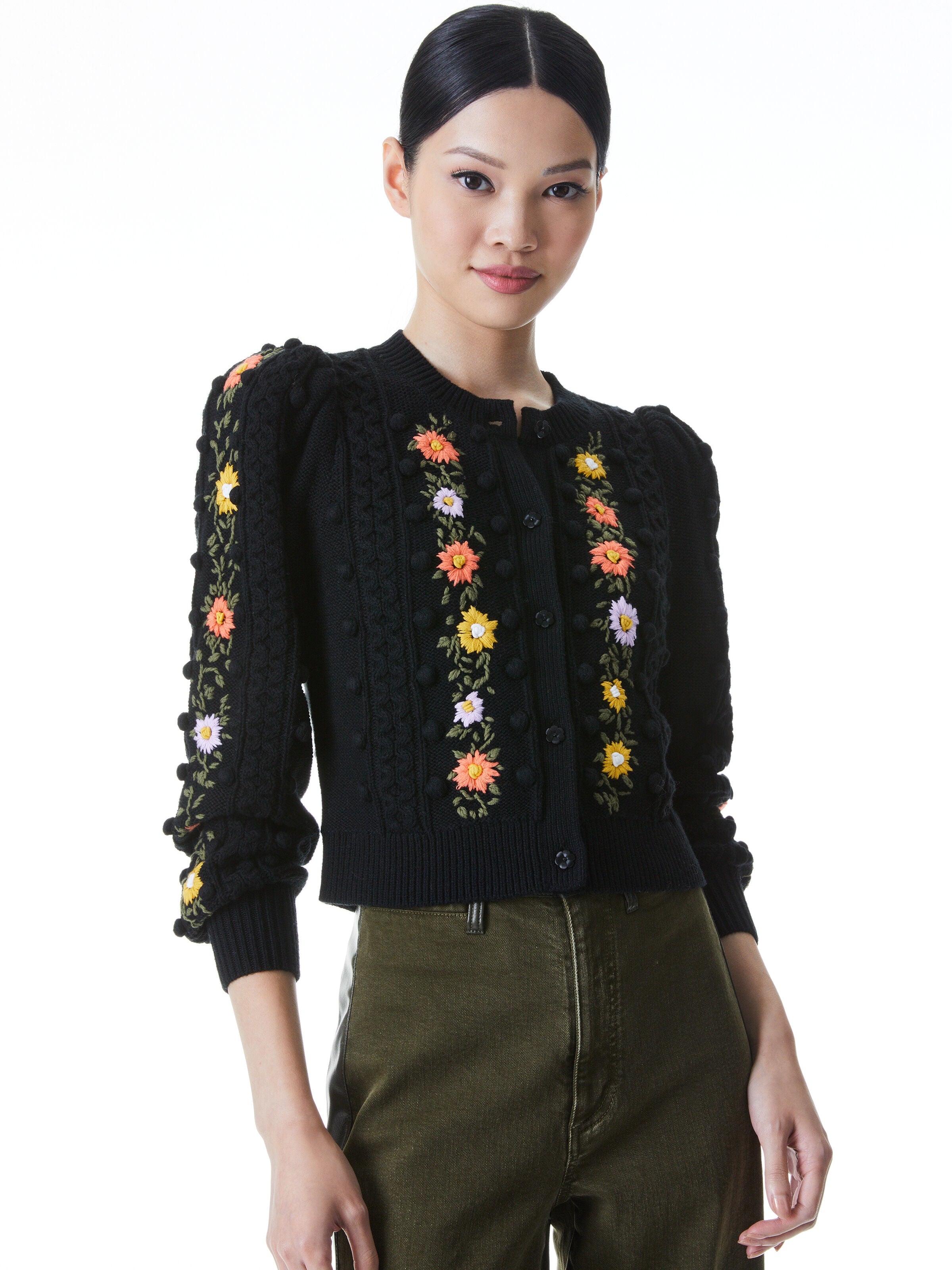 GILET KITTY À MANCHES BOUFFANTES-ALICE + OLIVIA