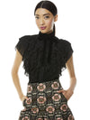 REMINGTON LACE COLLAR BLOUSE-Black-ALICE + OLIVIA