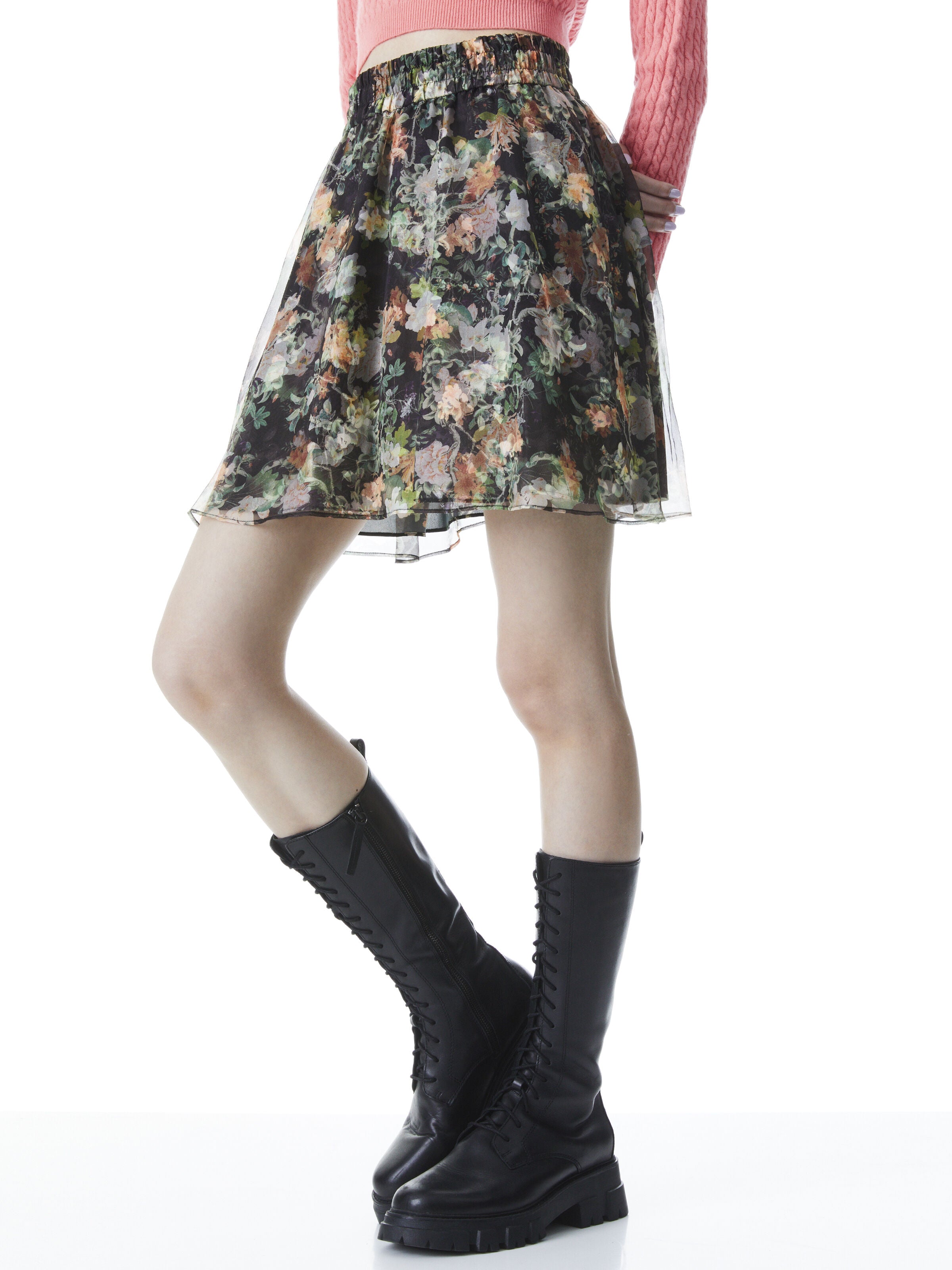 MINI-JUPE FLORALE DIONNE-ALICE + OLIVIA