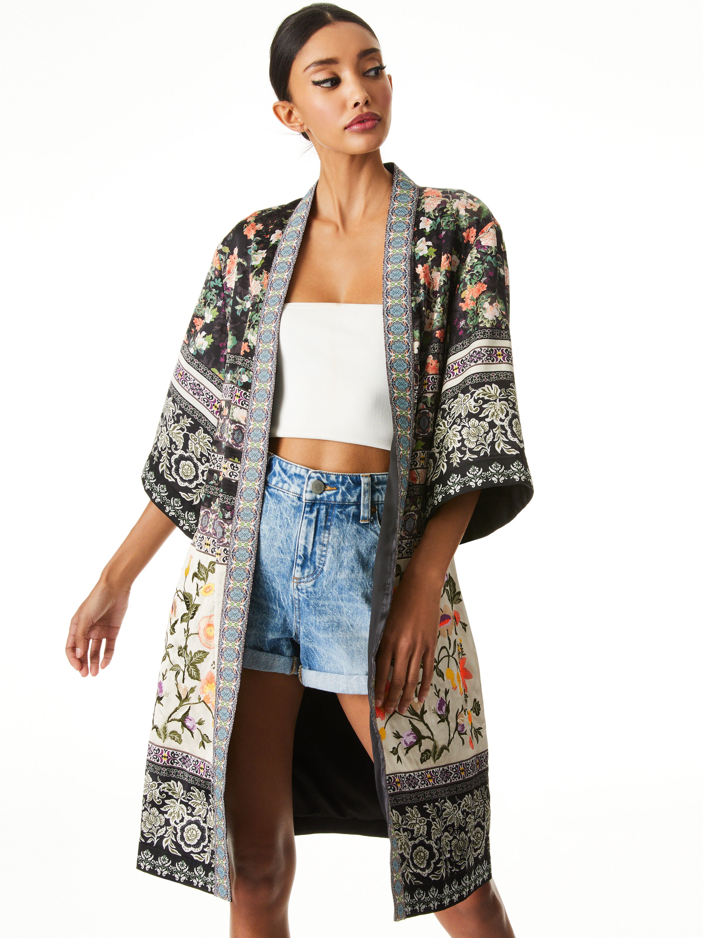 KIMONO FLUIDE BRODÉ FLORAL-ALICE + OLIVIA
