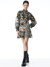MINI-ROBE COL MONTANT FLEURIE JANIS-ALICE + OLIVIA