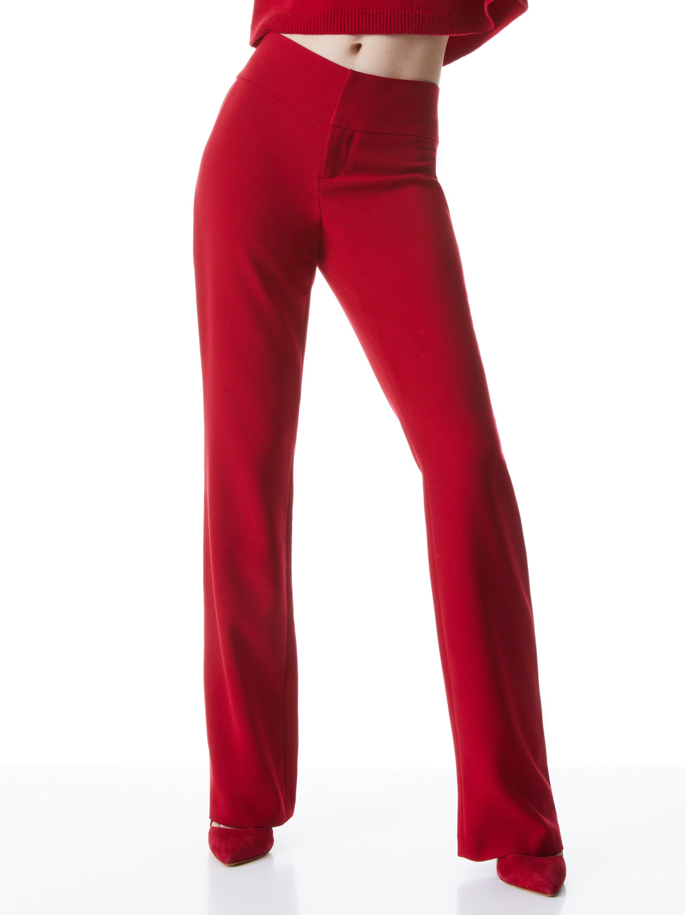 OLIVIA BOOTCUT PANT-Black-ALICE + OLIVIA