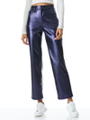 AMAZING VEGAN LEATHER BOYFRIEND PANT-NAVY-ALICE + OLIVIA