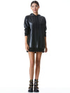ROBE EN SIMILICUIR STYLE SWEATSHIRT DECLAN-ALICE + OLIVIA
