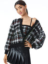 VERENA PLAID CARDIGAN-FREEDOM PLAID BLACK-ALICE + OLIVIA