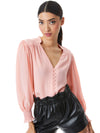 Camicia in seta SERENA a maniche a palloncino-ALICE + OLIVIA