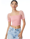ELIANA TOP CORTA CON SMOCK-ALICE + OLIVIA
