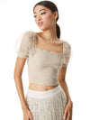 ELIANA TOP CORTA CON SMOCK-ALICE + OLIVIA