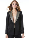 EVE EMBELLISHED NOTCH COLLAR BLAZER-Black-ALICE + OLIVIA