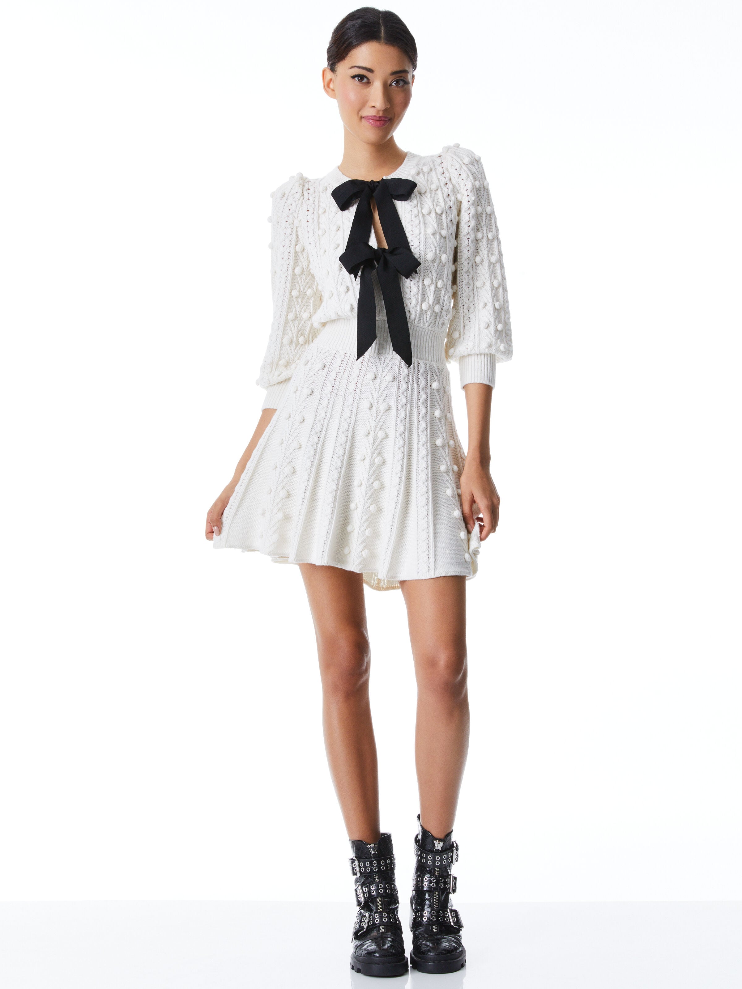 Robe-pull à manches bouffantes Kitty