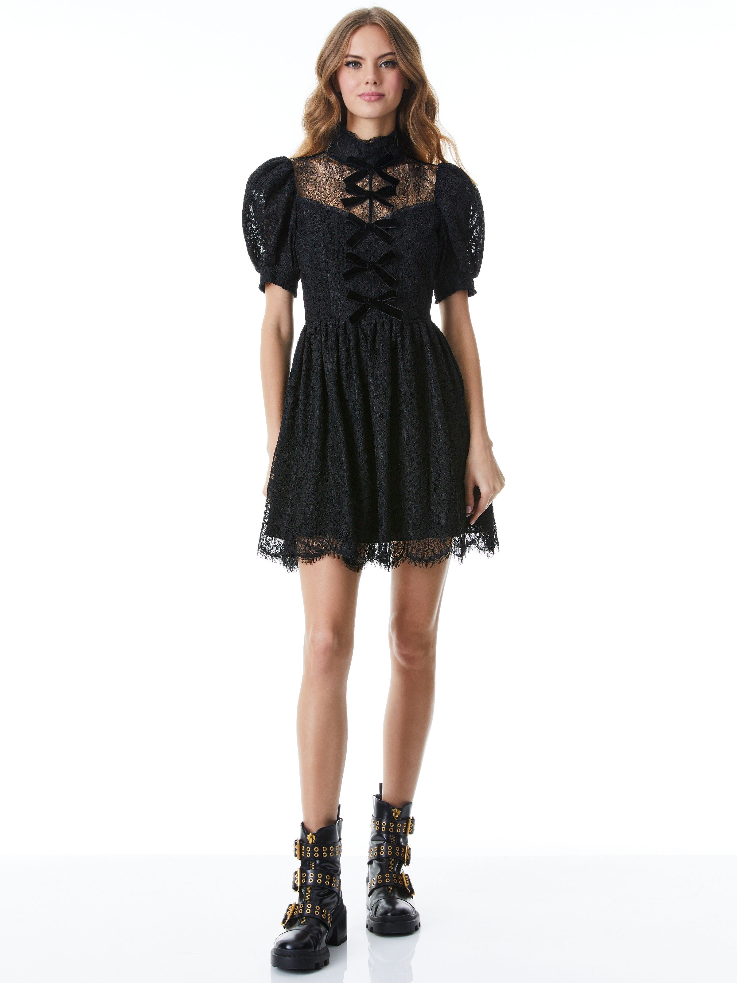 ABITO CORTO VERNITA IN PIZZO-ALICE + OLIVIA