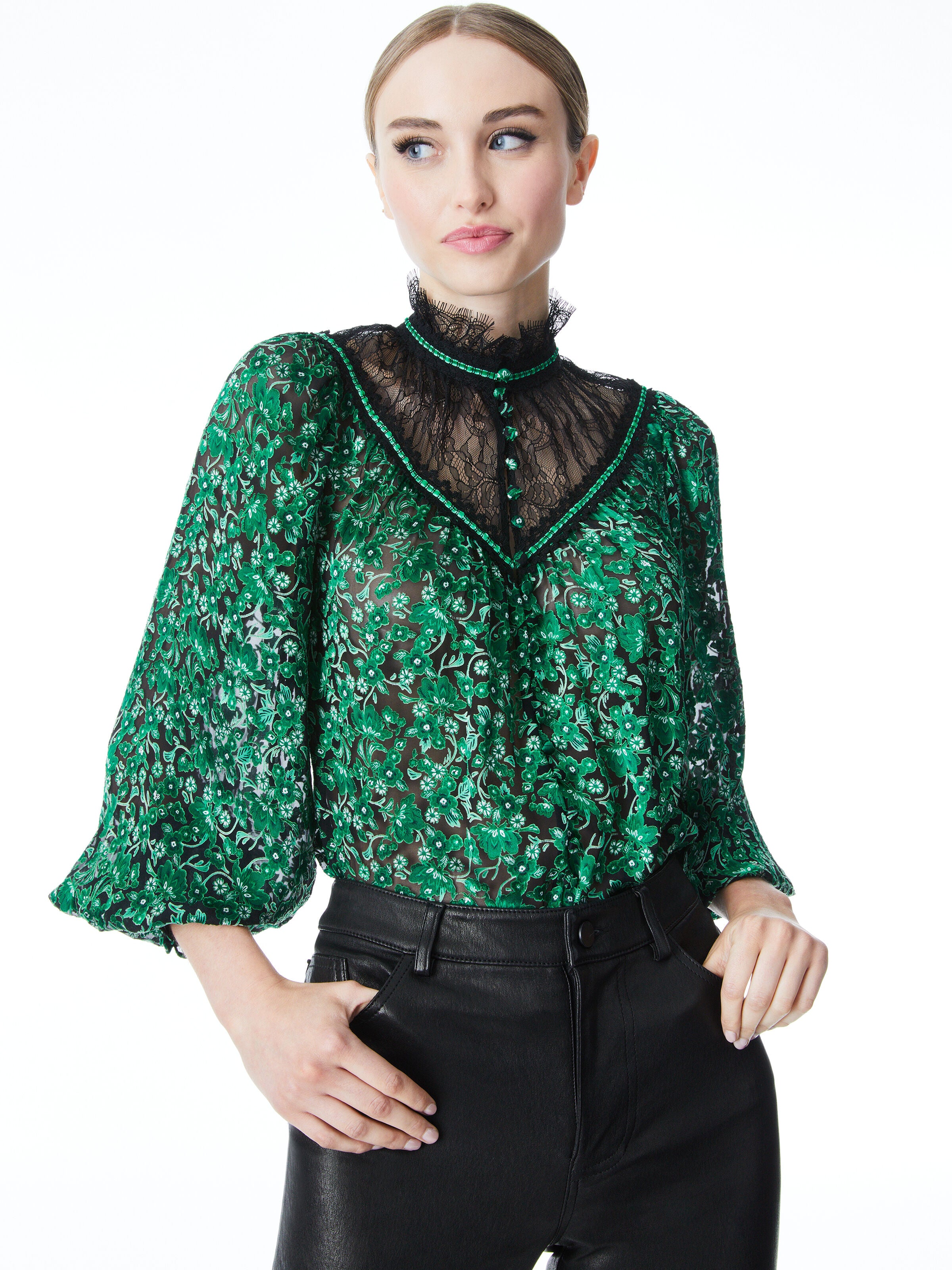 CHEMISIER FLEURI CLARICE-ALICE + OLIVIA