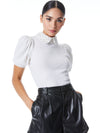 CIARA EMB MANCHES BOUFFANTES COU COURTE-ALICE + OLIVIA