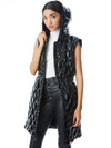 DANIEL HOODED PUFFER VEST-Black-ALICE + OLIVIA