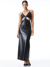 ROBE DÉCOUPE HAVANA EN SIMILICUIR VEGAN-ALICE + OLIVIA