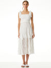 ABITO MIDI CON CORPINO A NIDO D'APE JOCELYN-ALICE + OLIVIA