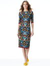 DELORA MIDI DRESS-SANTA MONICA MULTI-ALICE + OLIVIA