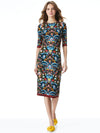 DELORA MIDI DRESS-SANTA MONICA MULTI-ALICE + OLIVIA