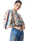 APRIL EMBROIDERED FLORAL BLOUSE-SANTA MONICA MULTI-ALICE + OLIVIA