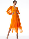 ABITO MIDI A PIEGHE SION-ALICE + OLIVIA