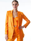 DENNY BOYFRIEND BLAZER-TANGERINE-ALICE + OLIVIA