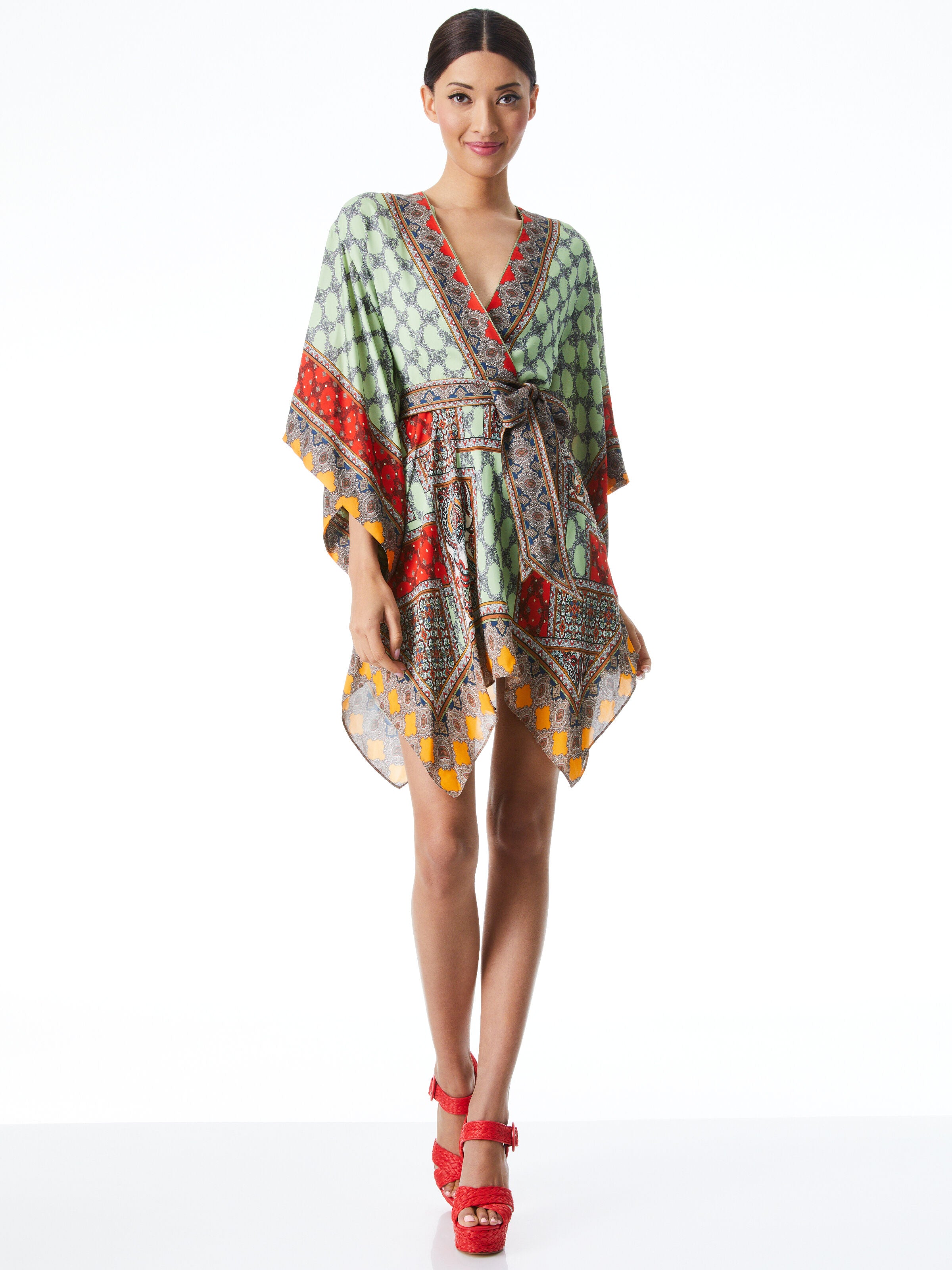 MINI ROBE KIMONO CEINTURÉE HAVERI