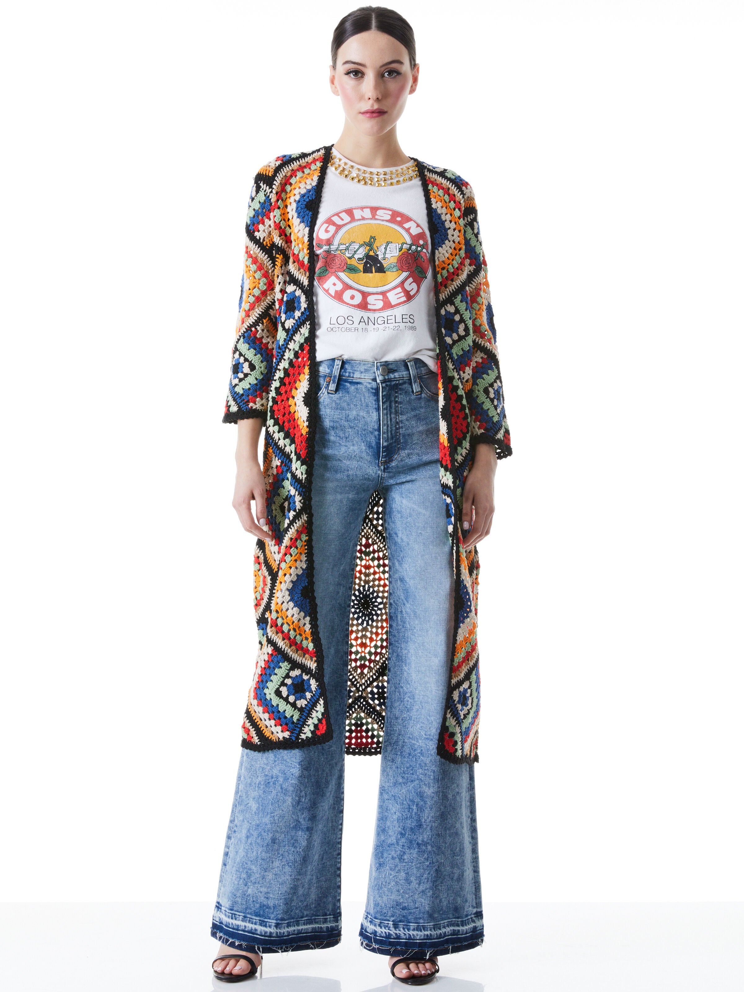 GILET LONG AU CROCHET BALI