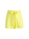 STEFFIE SEAMED PAPERBAG SHORT-LEMON SORBET-ALICE + OLIVIA