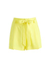 STEFFIE SEAMED PAPERBAG SHORT-LEMON SORBET-ALICE + OLIVIA