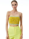 TOP BANDEAU CON DECORAZIONI CERESI-ALICE + OLIVIA