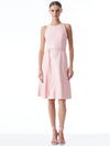 LEANDRA VEGAN LEATHER BELTED MIDI DRESS-ENGLISH ROSE-ALICE + OLIVIA