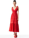 ABITO MIDI A OCCHIELLI CON VITA ARRICCIATA LEVINE-ALICE + OLIVIA