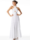 LYNDON CROSS FRONT MAXI DRESS-WHITE-ALICE + OLIVIA