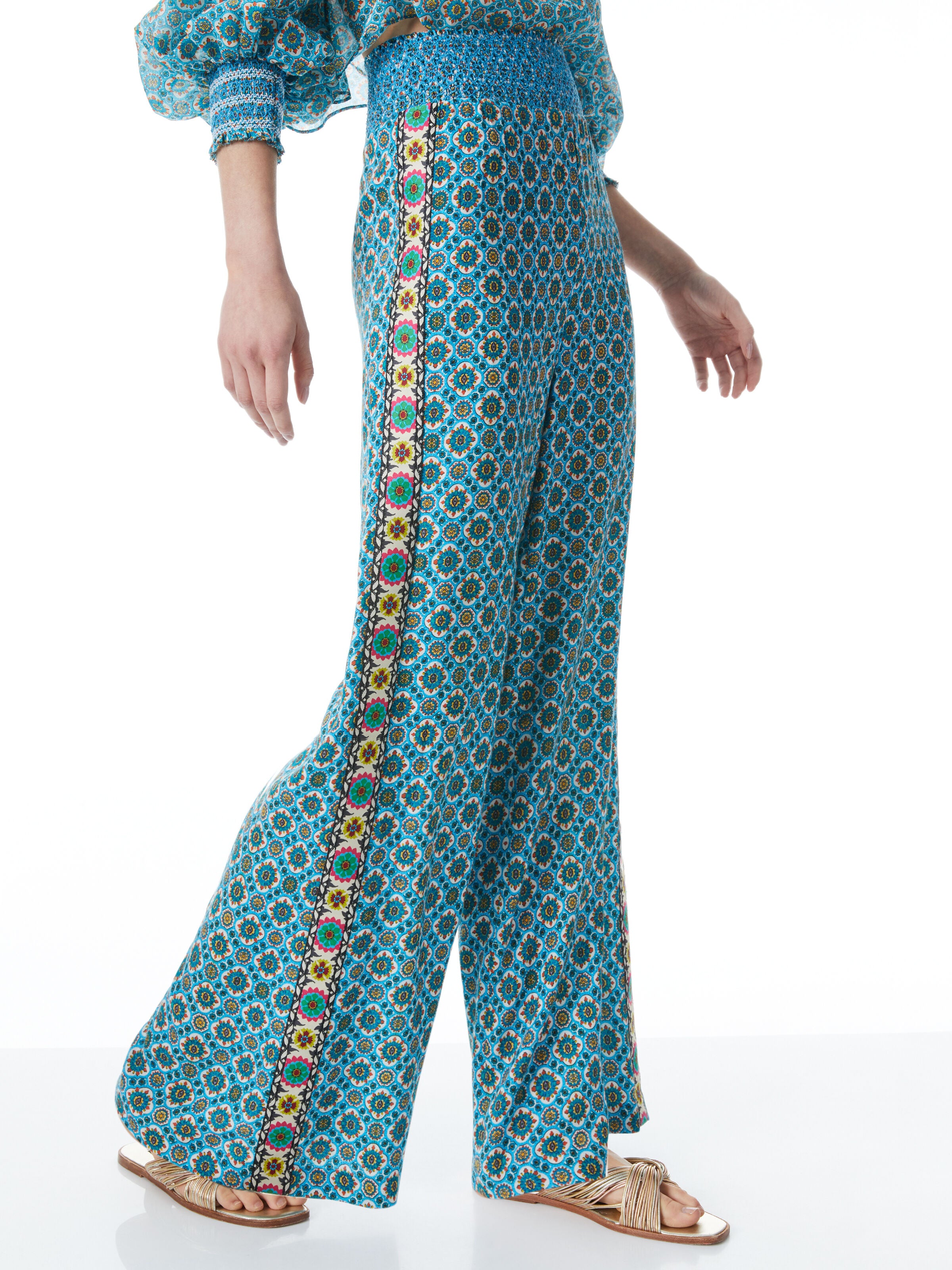 PANTALONI RUSSELL A VITA ALTA-ALICE + OLIVIA
