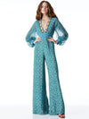REBA SMOCKED WAIST WIDE LEG JUMPSUIT-WASHED GEO/SUNSHOWER STRIPE-ALICE + OLIVIA