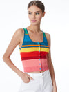 DARYN BUTTON CROPPED TANK-MULTI-ALICE + OLIVIA