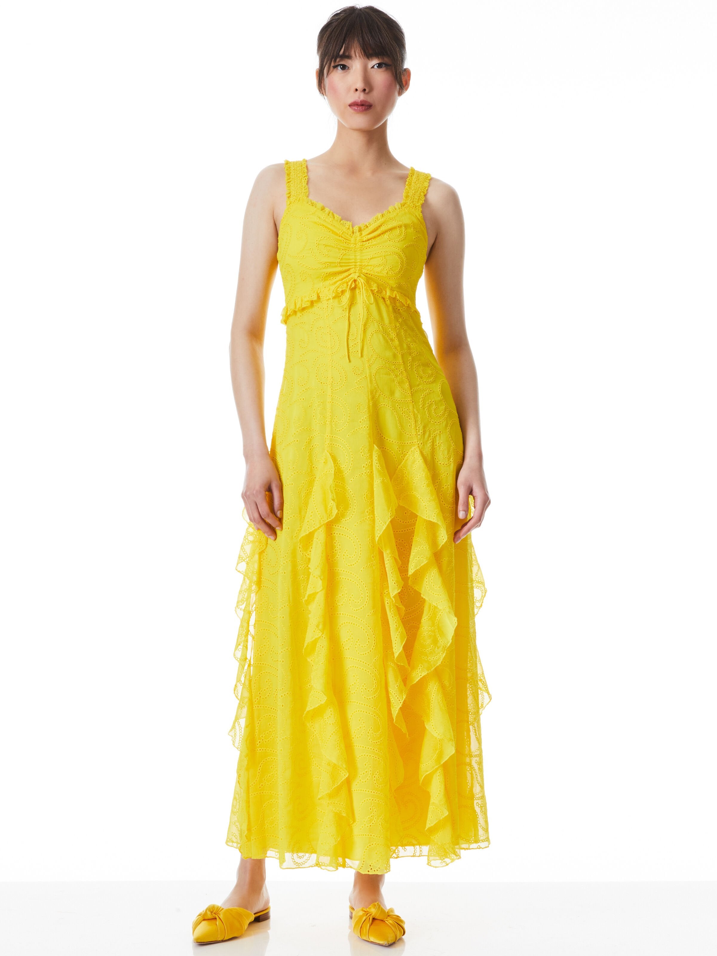ABITO LUNGO EMPIRE GODET RUE-ALICE + OLIVIA