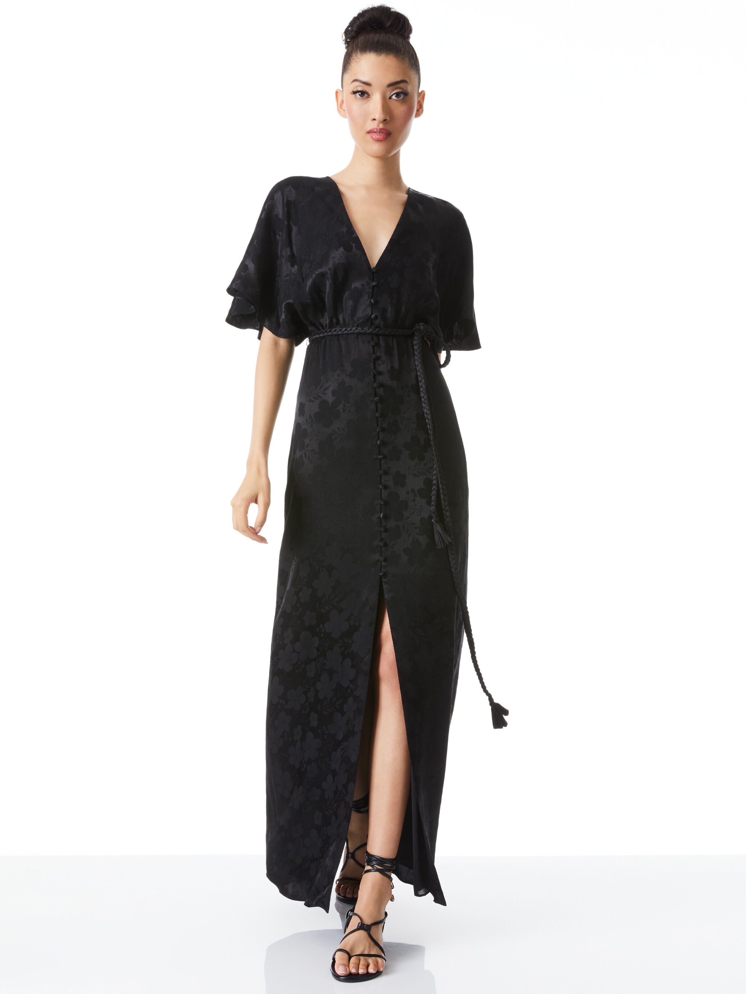 ROBE LONGUE CAFTAN DAVIDA AVEC CEINTURE-ALICE + OLIVIA