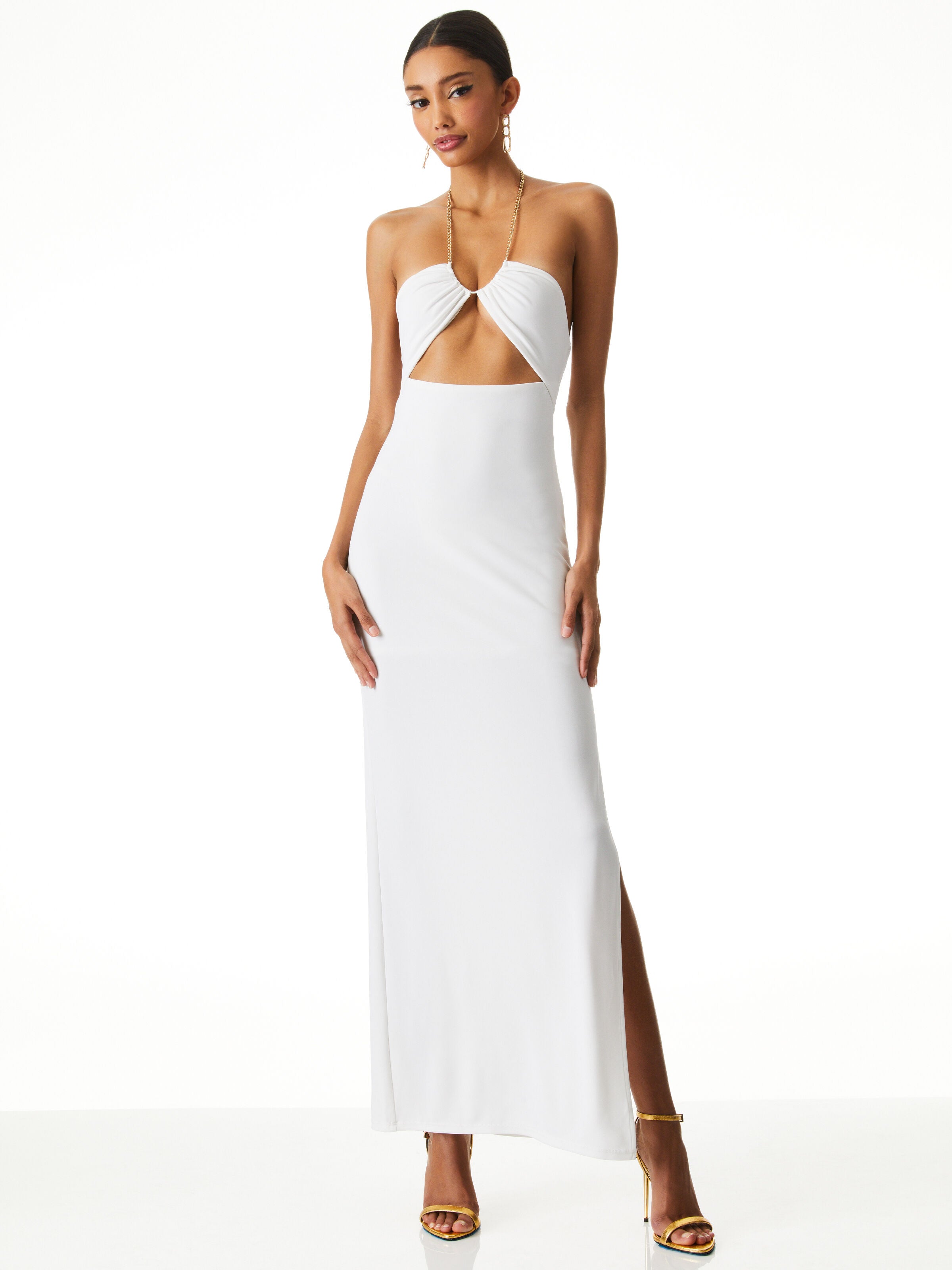 SARIYA CUTOUT MIDI DRESS