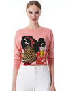 GLEESON EMBELLISHED PULLOVER-ROSE/MULTI-ALICE + OLIVIA
