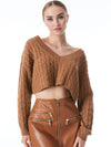 AYDEN CASHMERE PULLOVER-CAMEL-ALICE + OLIVIA