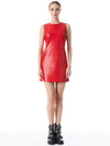 ROBE RAS-DU-COU EN CUIR VÉGAN COLEY-ALICE + OLIVIA